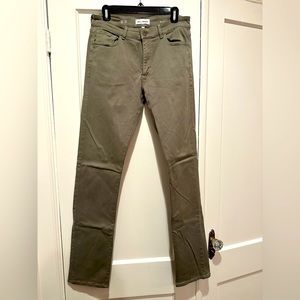 DL 1961 Men’s 32x34 Russell Slim straight fit pant olive